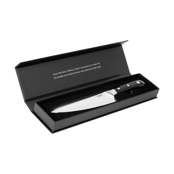 ZLINE 8 in. Professional German Steel Chef’s Knife (KCKT-GS) in gift case.