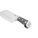 ZLINE 8 in. Professional German Steel Chef’s Knife (KCKT-GS) close-up, G10 Durable Handle with logo.