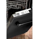 ZLINE 24 in. Top Control Dishwasher with Black Stainless Steel Panel and Traditional Style Handle, 52dBa (DW-BS-24)-Dishwashers-DW-BS-24 ZLINE Kitchen and Bath